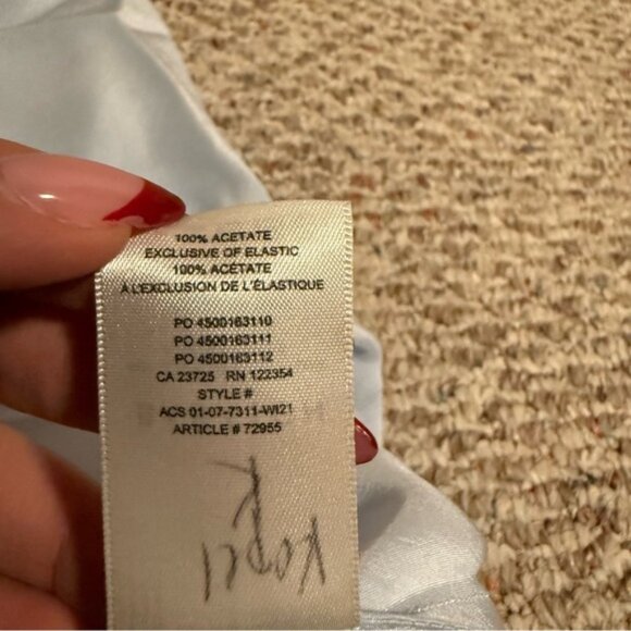 Aritzia Babaton Baby Blue Midi Slip Skirt- Size 2 - Picture 10 of 10